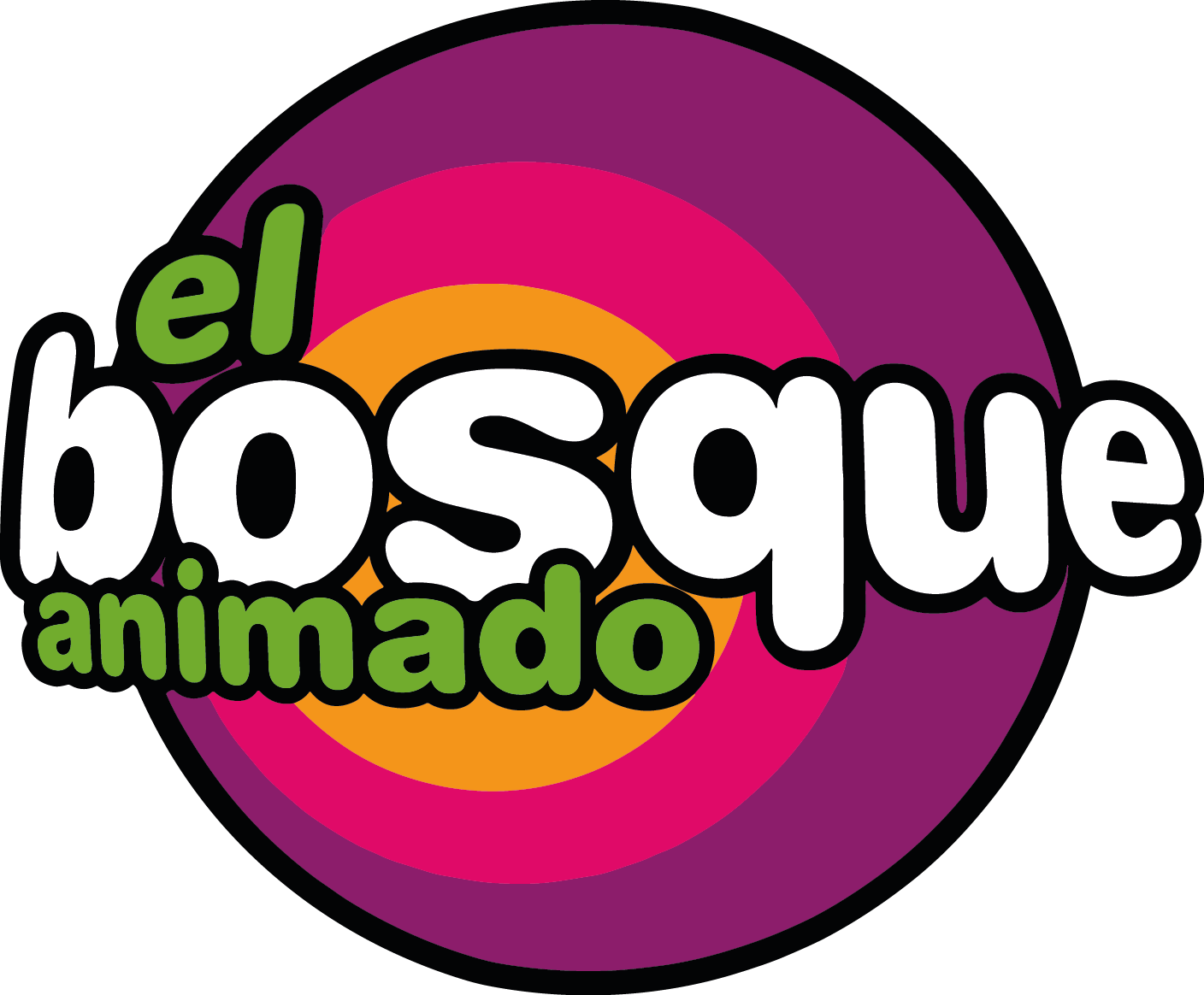 Logo bosque animado