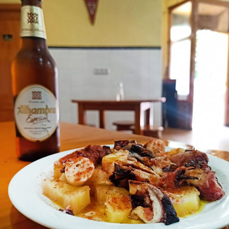 foto de plato de pulpo